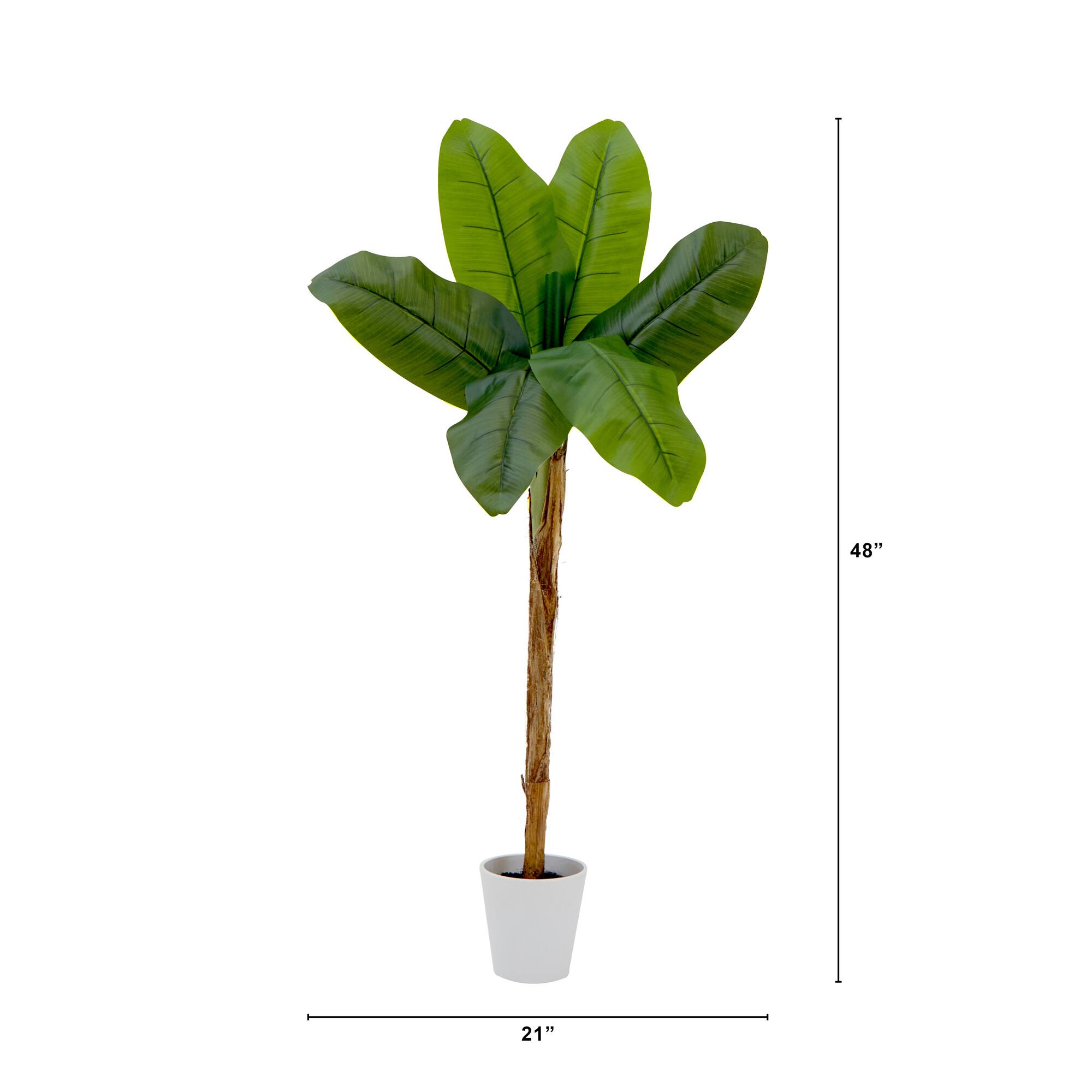 4ft. Artificial Banana Tree in Decorative Planter